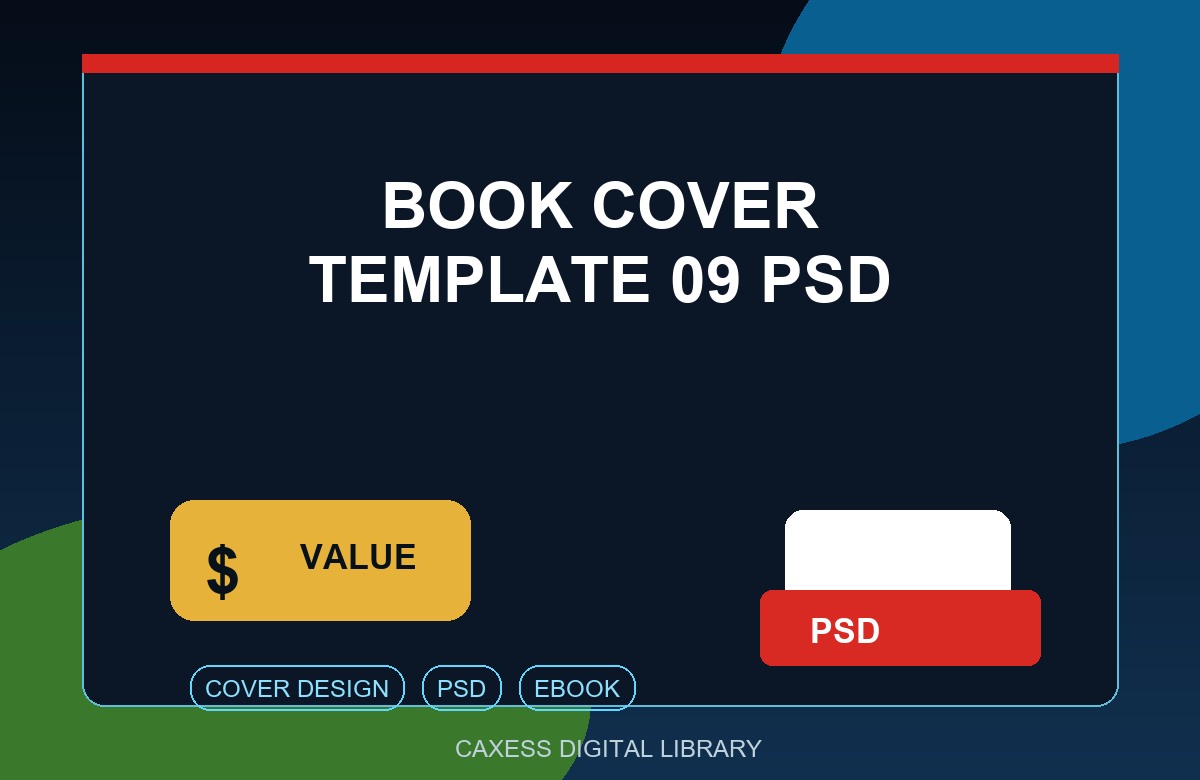 Book Cover Template 09 PSD document preview