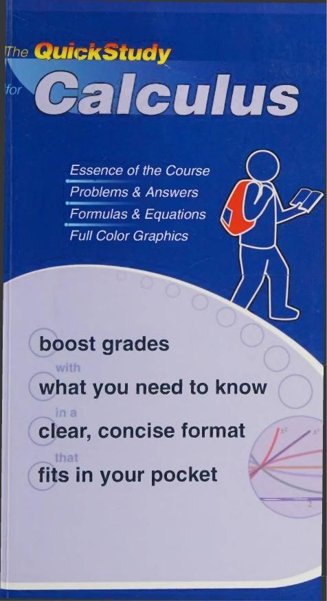 Kizlik S. Quickstudy for Calculus 2007 document preview