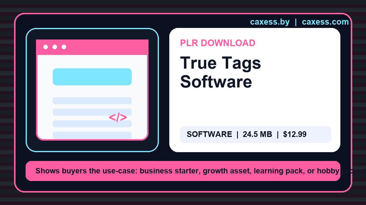 True Tags Software document preview