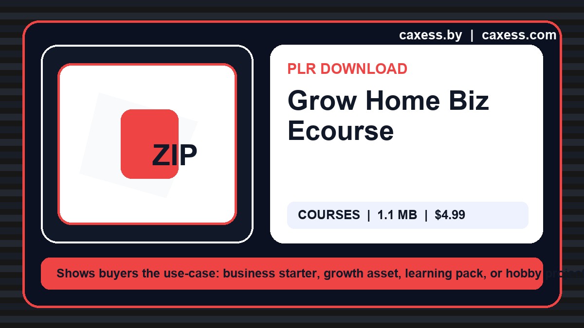 Grow Home Biz Ecourse document preview