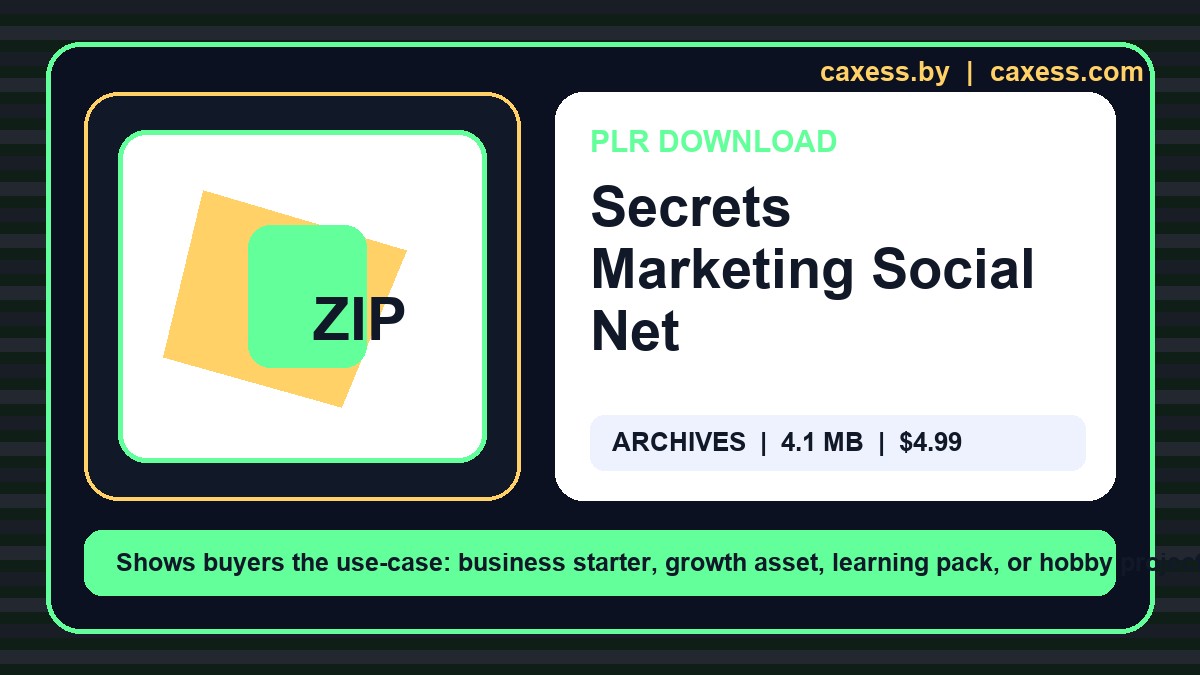 Secrets Marketing Social Net document preview