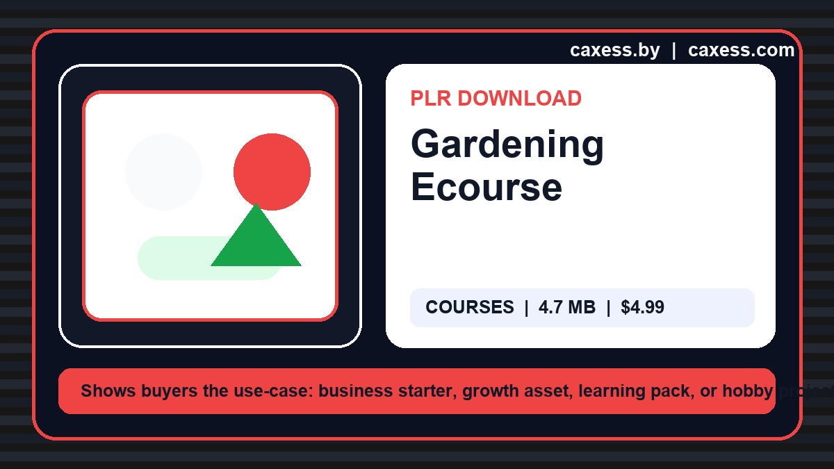 Gardening Ecourse document preview