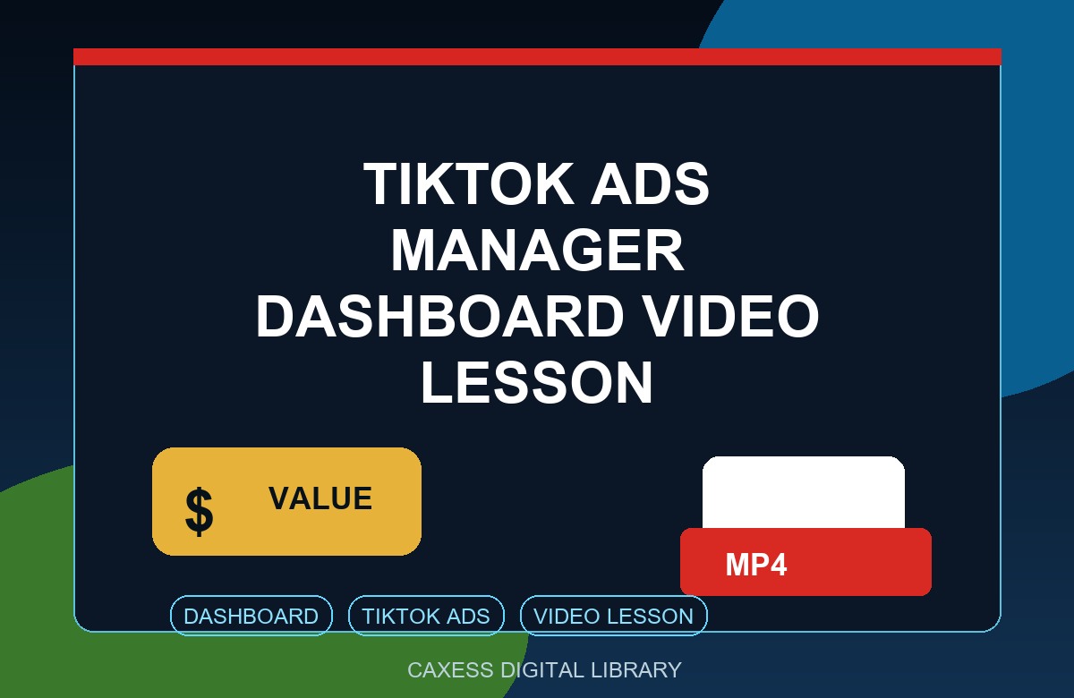 TikTok Ads Manager Dashboard Video Lesson video preview
