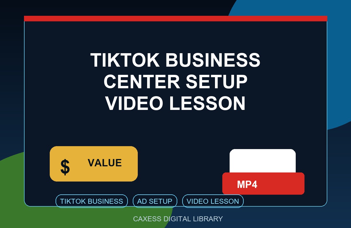 TikTok Business Center Setup Video Lesson video preview